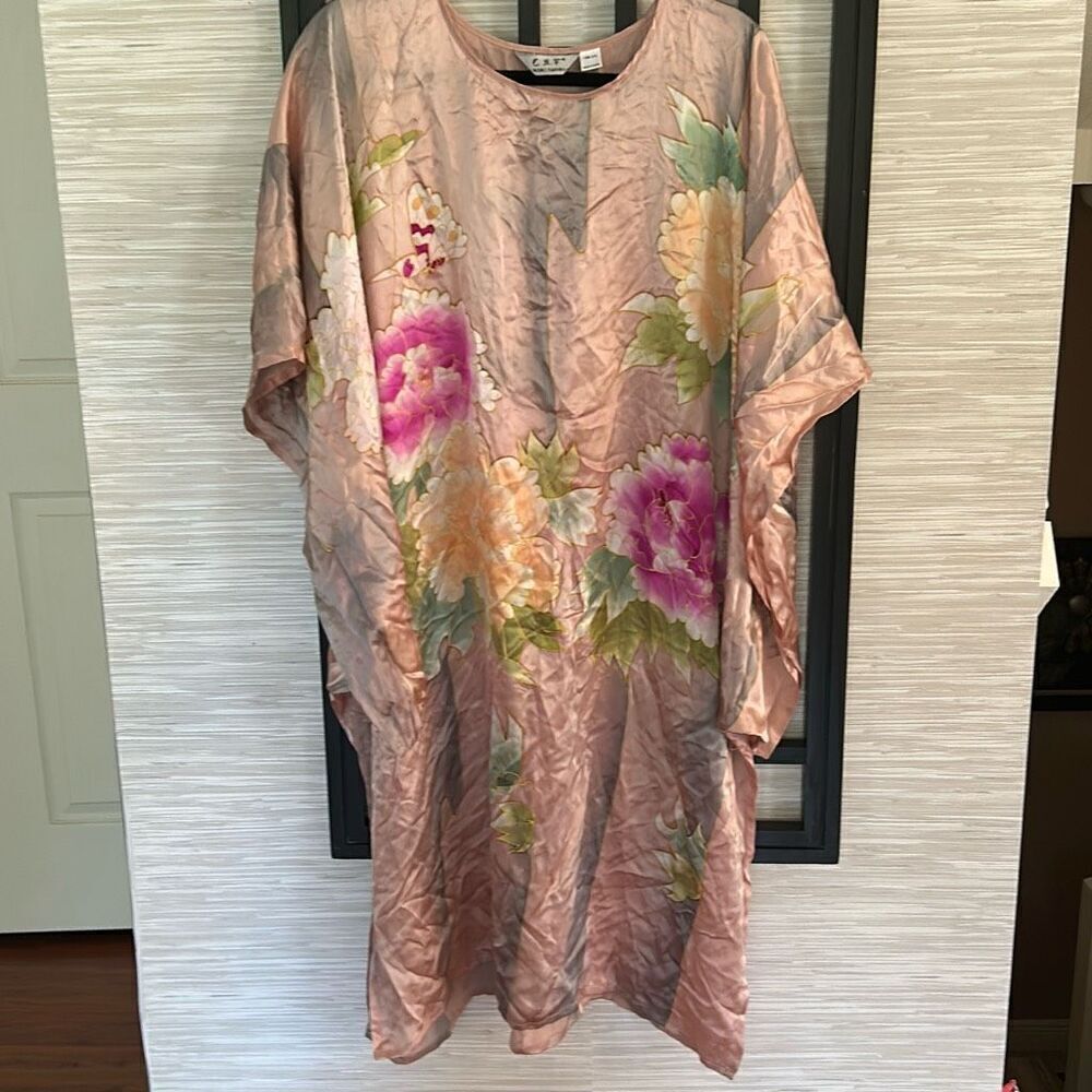 Michael Stars light weight print kimono one size